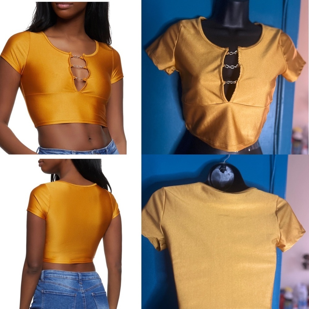5 for $20 tops bundle deal Good chain caged crop top
